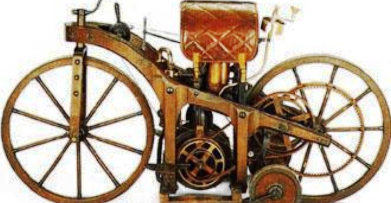 1885: Daimler patenteia a motocicleta