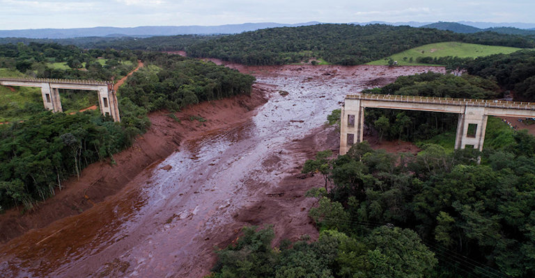 Rompimento de barragem da Vale destruiu 269,84 hectares