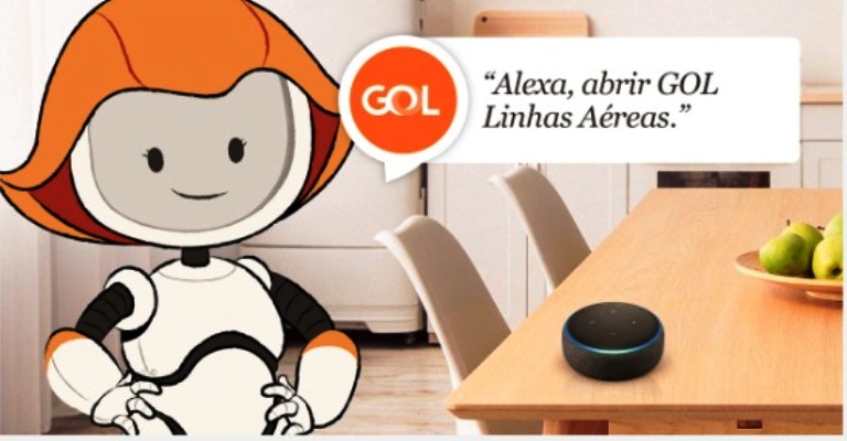 GOL anuncia integração com Alexa, inteligência artificial da Amazon